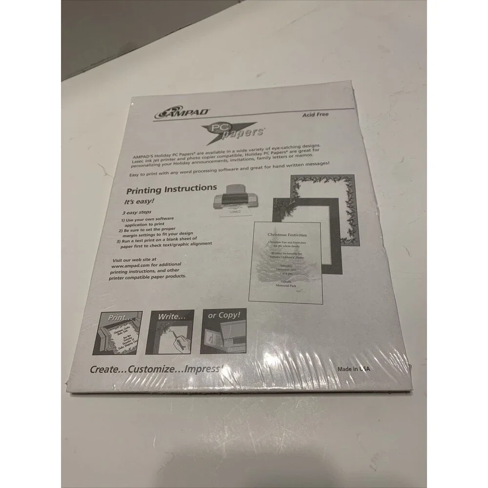 Ampad Pack Of 60 Specialty Papers Window Sill. NEW - Item #35938